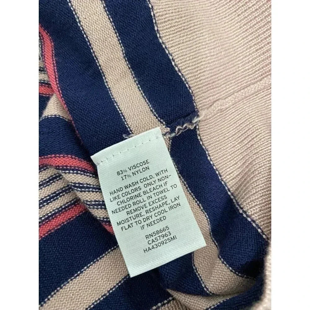 Halogen, Stripes Button Down Cardigan, Medium - image 3